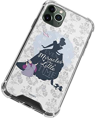 Skinit Clear Phone Case Compatible with iPhone 12 Pro - Officially Licensed Disney Cinderella Miracles Take Time Silhouette Design