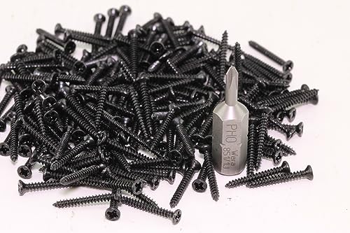 bahnwaren 2004 Lot de 200 vis à bois en croix 1,6 x 13 mm + embout WERA pour rails H0 C