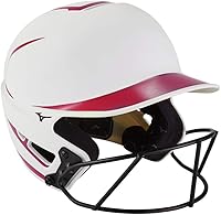 Vista 7 de Mizuno Casco de bateo de sóftbol juvenil F6 Fastpitch con máscara