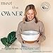 Mora Ceramic Large Mixing Bowls - Set of 2 Nesting Bowls for Cooking, Serving, Popcorn, Salad etc - Microwavable Kitchen Stoneware, Oven, Microwave and Dishwasher Safe - Extra Big 2.5 & 1.6 Qt - White