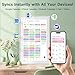 21.5 Inch Digital Wall Calendar – Rewards for Chores! Smart Electronic Family Organizer with Touchscreen, Meal Planner & Photo Frame, Syncs with Google/iCloud, for Wall or Desk, White (New Version)