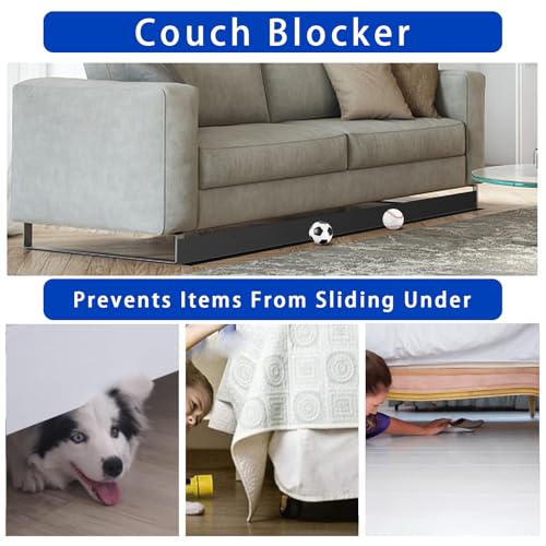 shyxpw under couch blocker adjustable elastic strap barrier to prevent toys and items from going under furniture under bed blocker gap bumper for pets couch short 3  132