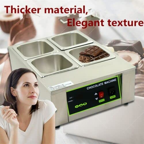 Commercial Digital Electric 4-Cylinder Chocolate Melt Furnace Machine 110V 220V