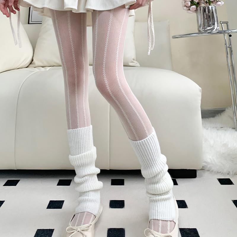 Image of Benefeet Sox Womens Sheer Tights Girls Floral Patterned Sheer Nylon Pantyhose Stockings Silky Party Lolita Tights Gifts