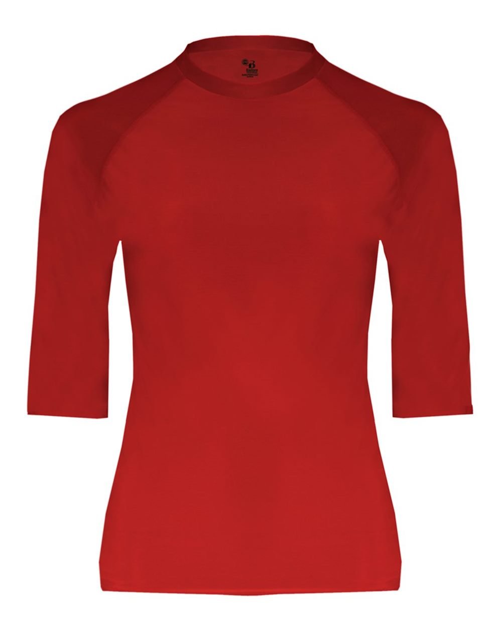 Badger Pro-Compression Half-Sleeve Crew M Red