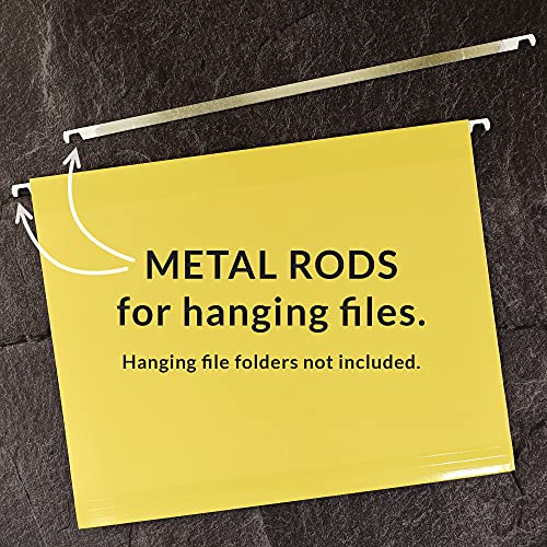 Storesmart® - Hanging File Folder Metal Bars/Rods 30-Pack - Vg101-30 #TOP1