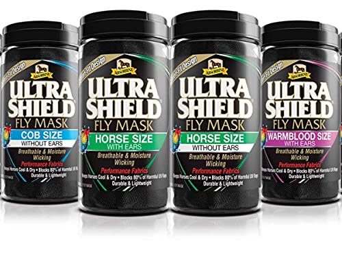 Absorbine VN-1105 ULTRASHIELD Fly Mask, Horse Without Ears, Multicolor Cover