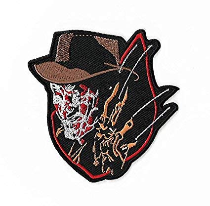 Wardah Limited Freddy Krueger Nightmare On Elm Street Horror Souvenir Slasher Embroidered Badge Patch Sew-On Or Iron-On 9Cm