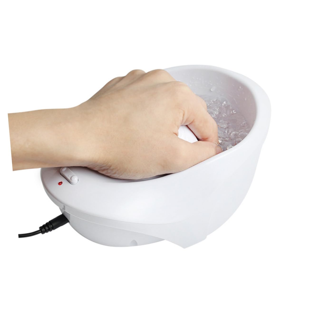 Beatifufu Electric Nail Soaking Bowl Nail Spa Machine Manicure Bowl for Hands Battery Operated