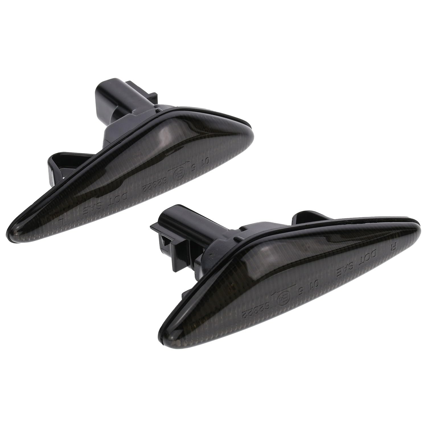 BRANDT Seitenblinker Set LED Blinker Schwarz passend für Mazda 6 II GH 08-12 5 II CW 10-18 MX-5 IV ND 15-25 RX-8 I SE3P Facelift 09-12 Blinkleuchten
