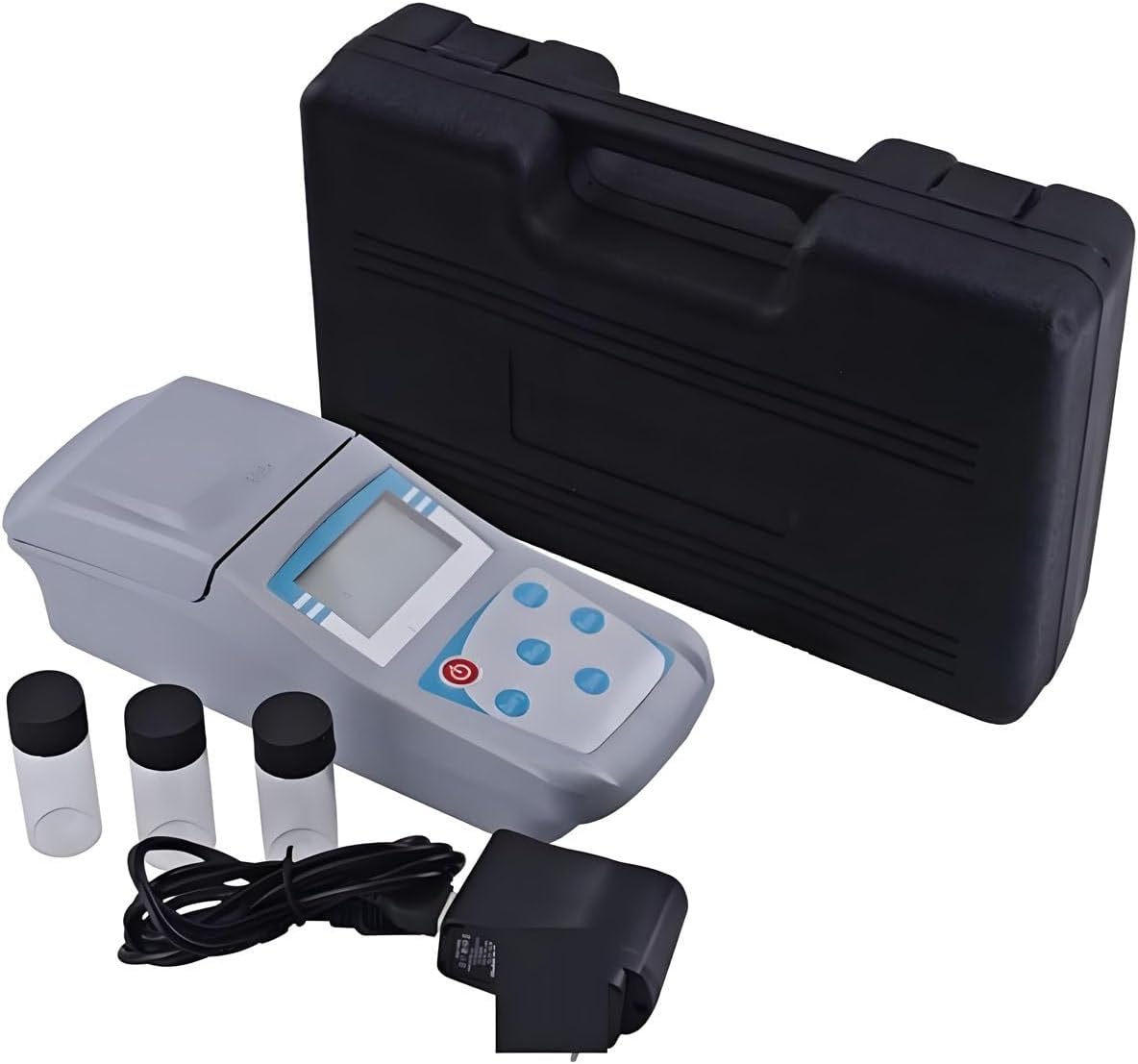 Digital Display Turbidity Meter, Handheld Digital Turbidity Meter，with Carrying case and 3 Glass Sample Bottles, Suitable for Laboratory Water Treatment Plant