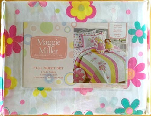 Maggie Miller Children's Collection Flower Power Girls Full Size Sheet Set