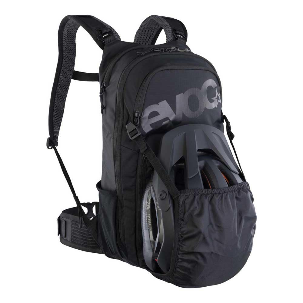 EVOC STAGE 12 sac à dos technique à la journée pour les activités de plein air (système AIR FLOW CONTACT, bretelles réglables, compartiment à outils avec accès rapide, poche à eau)