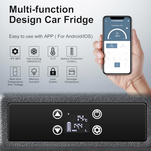 Portable Car Refrigerator Freezer Dual Zone