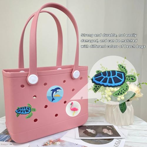 Image of Lckaey Rubber Beach Bag Accessories-PVC Rubber Totes organizer Sport Charms- for Purse Bogg Inserts