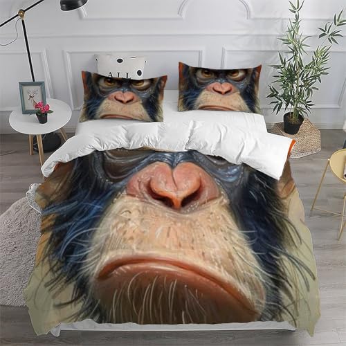 Housse de couette microfibre 260x220cm entretien facile 3D - 6