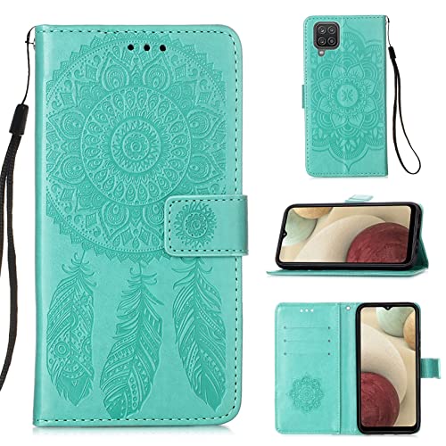 Coque portefeuille Samsung M12 avec dragonne contre les chutes