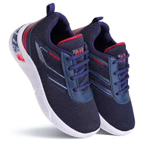 Image of BERSACHE Lightweight Casual Sneaker Loafers Walking Gym Running Lace up Shoes Sole for Kids