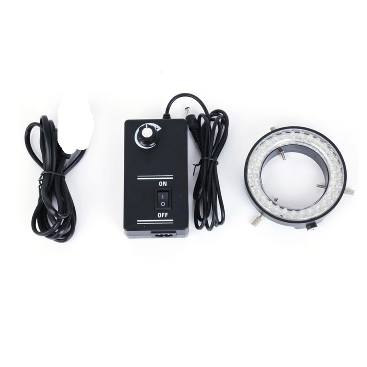 Microscope Adjustable 56 LED Ring Light Illuminator Lamp for Industry Stereo Microscope Lens