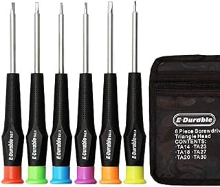 E·Durable Triangle Head Screwdriver Set, Triangle Screws Driver Tool Kit Fix Electronic Toys