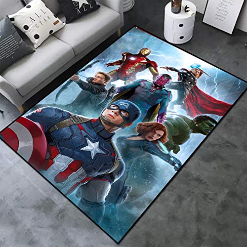 Avengers Deadpool Teppich 80x160cm - Kinderzimmer Teppich Mit Comic-Design