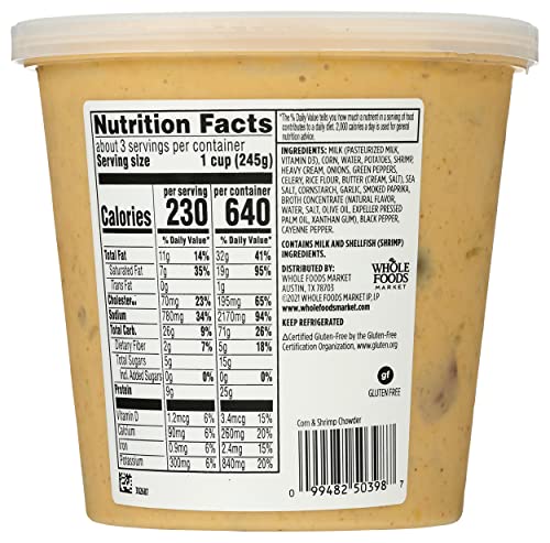 Whole Foods Market Corn And Shrimp Chowder, 24 Oz #TOP1