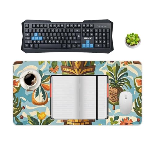 Desk Pad Protector 24x12 Inch Extended Vintage Aloha Tiki miniatura 4