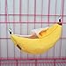 AIMICOCA Banana Hamster Bett Haus Hängematte Kleintier Warm Bett Haus Käfig Nest Zubehör für Zuckergleiter Hamster