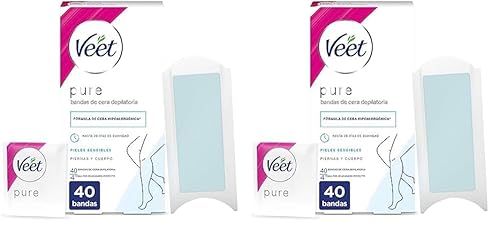 Descubre la mejor manicura y pedicura de LugoPulsa aqui 👈🏼 y pide cita Veet-Pure-Bandas-de-Cera-Fria-Depilatoria-para-Depilacion-de-Piernas-y-Cuerpo-Formula-de-Cera-Hipoalergenica-para-Pieles-Sensibles-40-Tiras-40-40-unidad-1-Paquete-de-2