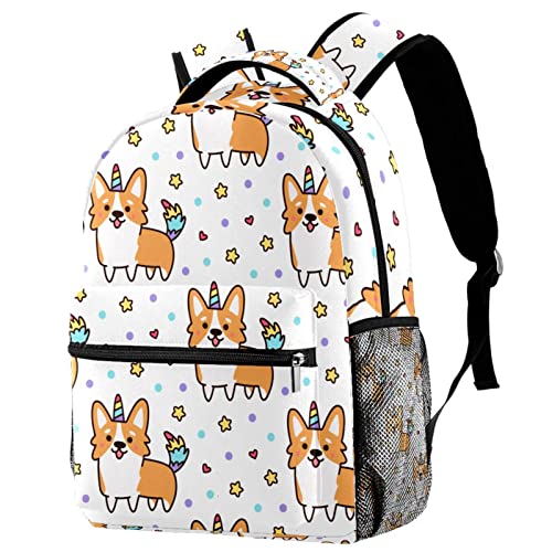 Sac à dos voyage enfant motif baleine bleu avec rangement gourde extérieur