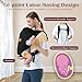 Shiaon Baby Carrier Newborn to Toddler(7-30lbs), Toddler Carrier Baby Holder Carrier with Adjustable Shoulder Strap, Chest Carriers, Black