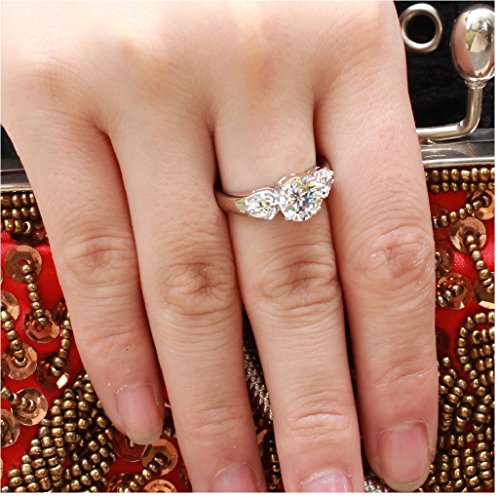 Amazing Titanium Lady's Wedding Band Ring Anniversary/Engagement/Promise Ring Best Gift! (9)3