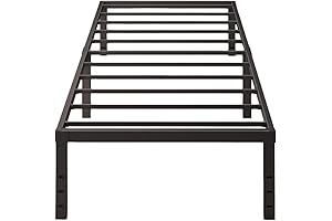 Twin Bed Frames - 14 Inch High, Twin Platform Sturdy Steel Slat...