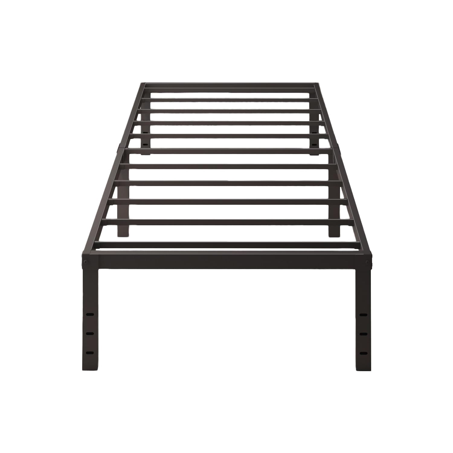 Twin Bed Frames 14 Inch High Max 3500 lbs Heavy Duty Metal Mattress Foundation Platform Sturdy Steel Slat Support Twin Size No Box Spring Needed Easy to Assembly Non Slip
