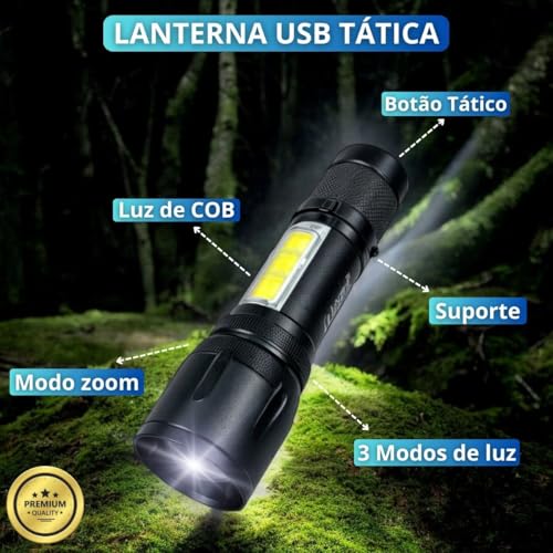 Kit Facão Militar Lanterna Canivete Sobrevivencia Pederneira e acessórios essenciais para sobrevivên