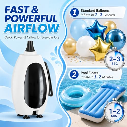 Pompe à ballon électrique double buse : gonflez sans effort pour vos fêtes