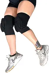 Joelheiras para Vôlei, Futsal, Dança, Handebol, Triatleta, Esportes, Pretas (Médio)