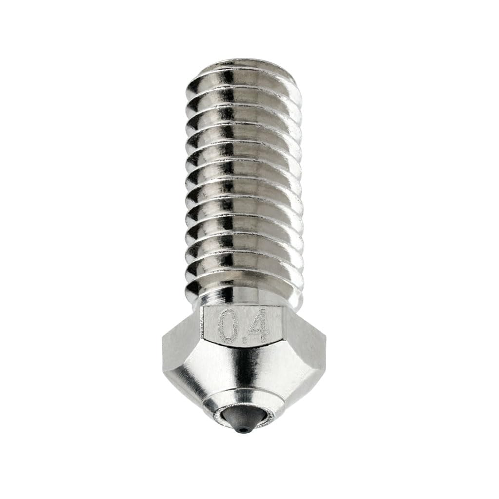 Diamond PCD Düse 0,4mm für QIDI Q1-Pro/X-Max3 / X-Smart3 / X-Plus3 3D-Drucker, gehärtet – hochpräzise, vernickeltes Kupfer