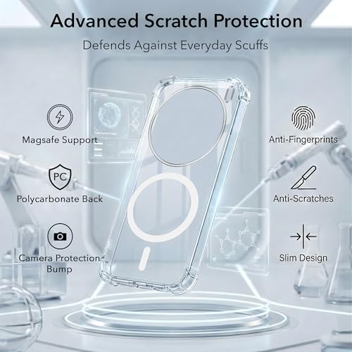 Image of Jkobi Shockproof Crystal-Clear Back Cover for Vivo X200 Pro (Magsafe Wireless Support | Drop & Camera Protection | Hard Polycarbonate)