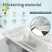 YLT WAX 9x13 Disposable Aluminum Foil Pans with Clear Lids (10 Pack), Durable Half Size Deep Extra Heavy Duty Food Containers for Baking, Cooking, Roasting, Heating or Steam Table