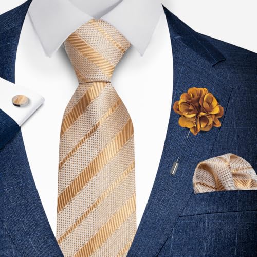 Image of joy alice 70 Colors Ties Set Men Mixed Color Necktie Handkerchief Cufflinks Brooch 3.15 Formal