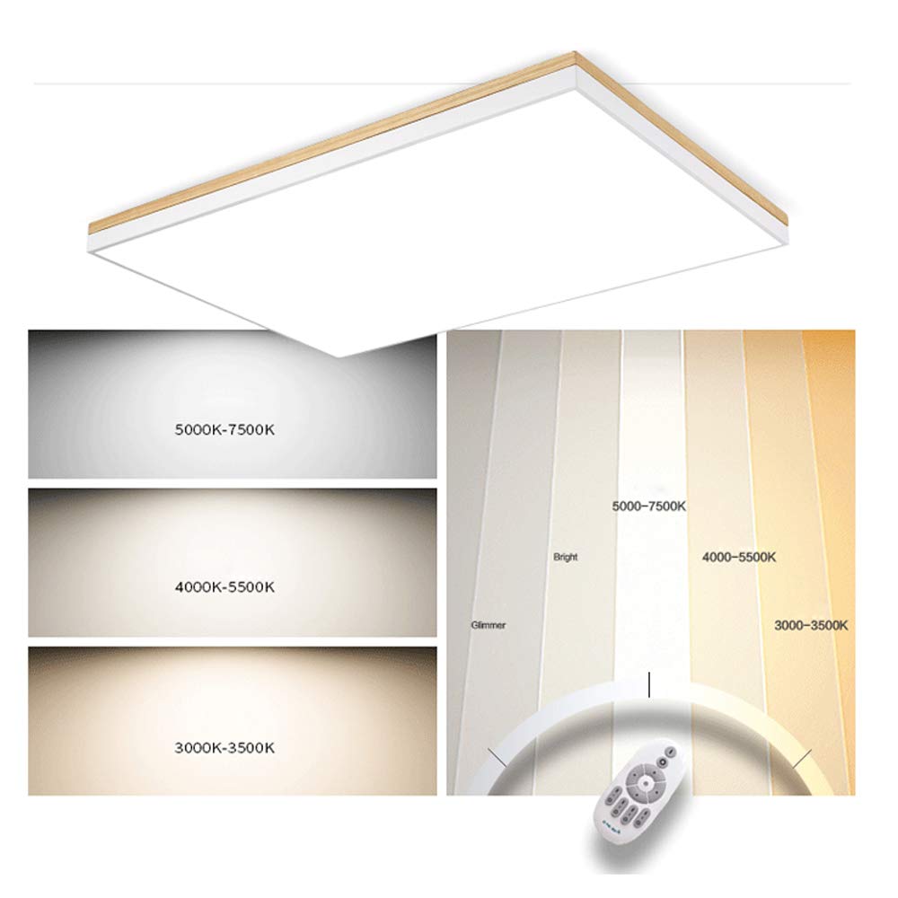 Lampa sufitowa LED do sypialni ściemniana, nowoczesne oświetlenie sufitowe do gabinetu okrągły akrylowy klosz biały, 60x40cm, 48W