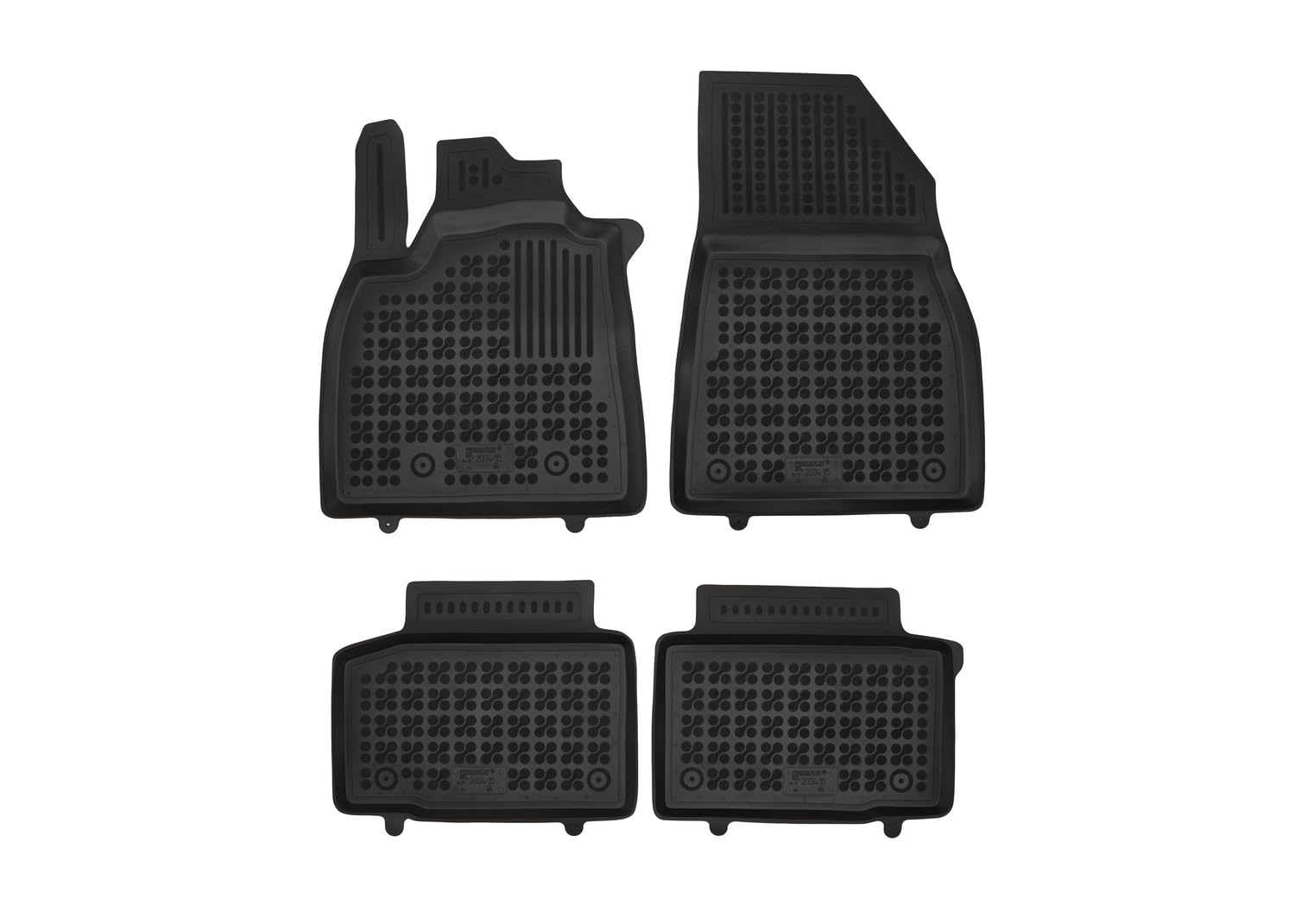 MTM Tappetini Gomma per Dacia Duster III (anche Full Hybrid) 06.2024- Design a Vaschetta, su Misura con Bordi Rialzati cod. 3D 13065