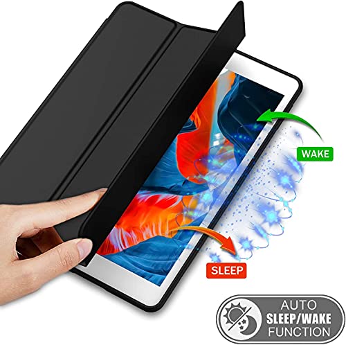 Image of ProElite Smart Case for iPad 10.2 inch 2021 9th /8th /7th Gen [Auto Sleep /Wake Cover] [Pencil Holder] [Soft Flexible Case] Recoil Series - Hot Pink