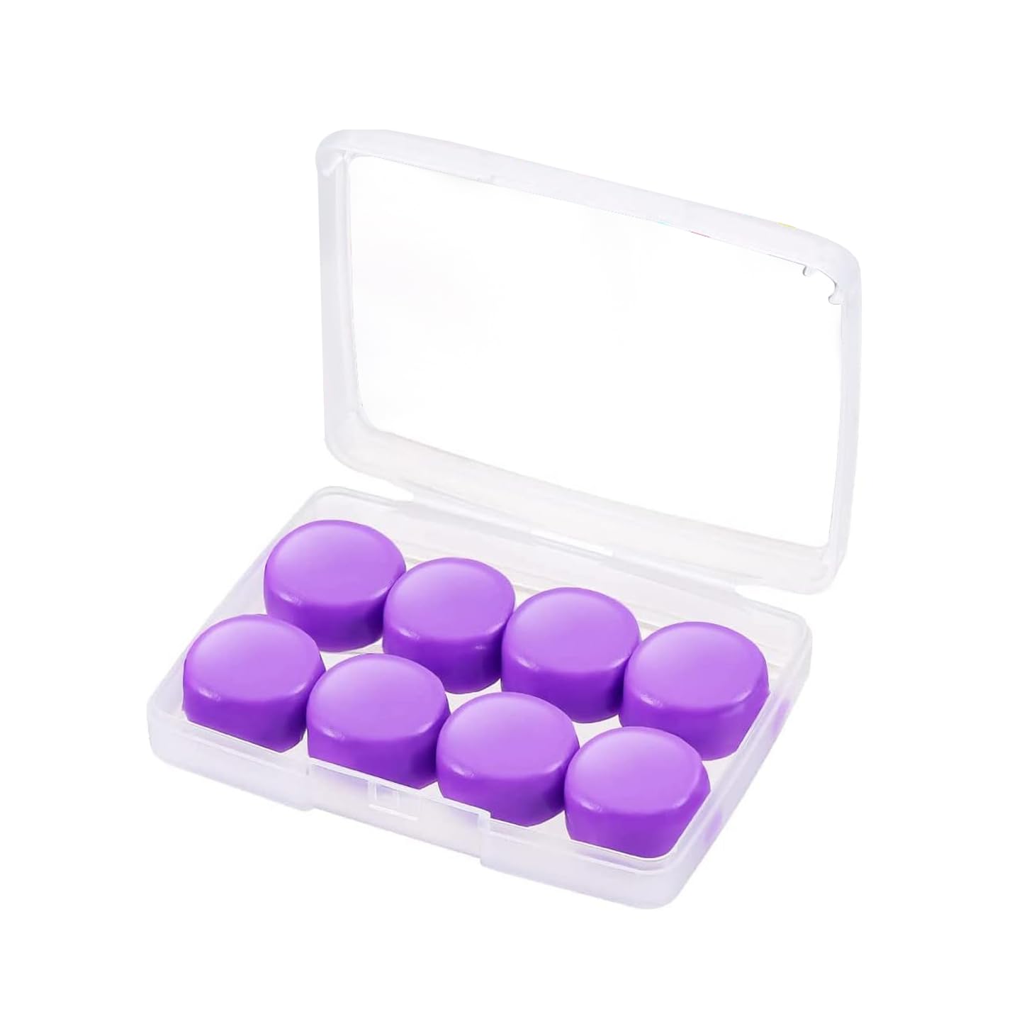 Ear Plugs Soft Silicone For Reusable Moldable Silicone Noise Cancelling Earplugs, Sound Blocking, Swimming, Concert Earplugs with Case (Purple (4 Pair)-image-37