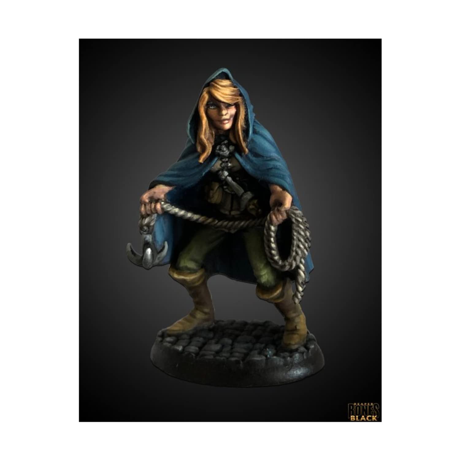 Reaper Miniatures Daschelle Female Roque Miniature 25mm Heroic Scale Bones Black