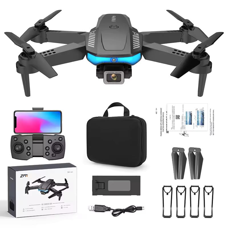 Image of FITIJA-Drone-with-4K-Camera-WiFi-FPV-1080P-HD-Dual-Foldable-RC-Drone-Altitude-Hold-Headless-Mode-Visual-Positioning-Auto-Return-App-Control-Multicolor-4 (D1)