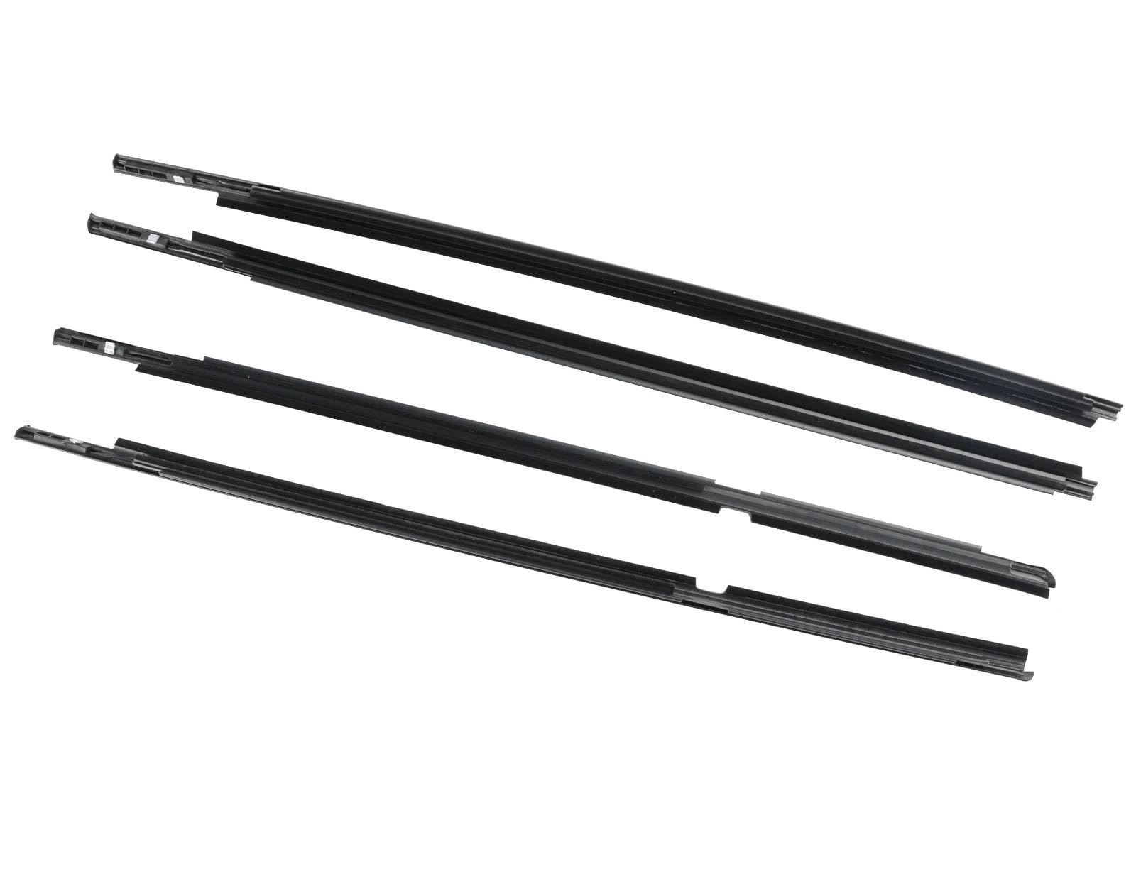 Car Door Window Rubber Seal Strip 4pcs Outer Door Glass Weatherstrip Moulding for Toyota for Yaris for Vitz 2005-2011 AJOHBM