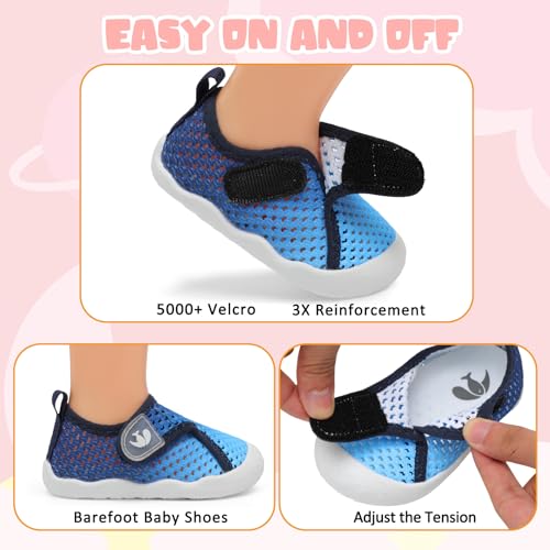 FEETCITY Wide Baby Water Shoes Boys Girls Barefoot Shoes Quick-Dry Kids Aqua Socks for Beach Swim Pool3