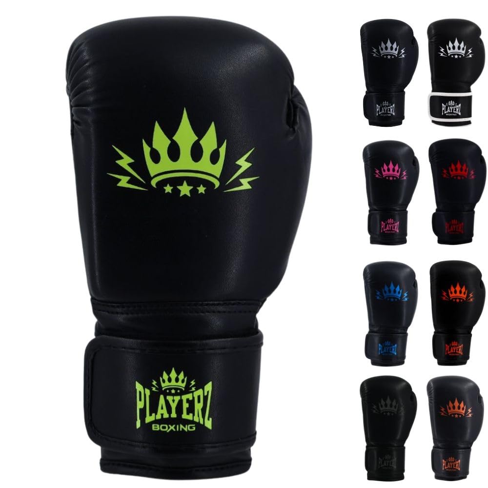 Playerz Element Kids Boxing Gloves, Junior Gloves for Bag Work, Pad Work, and Sparring - Great for Young Athletes, Boys or Girls for Boxing, Muay Thai and Kickboxing Training